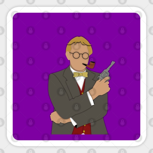 CLUE: Professor Plum Sticker by Orson T.